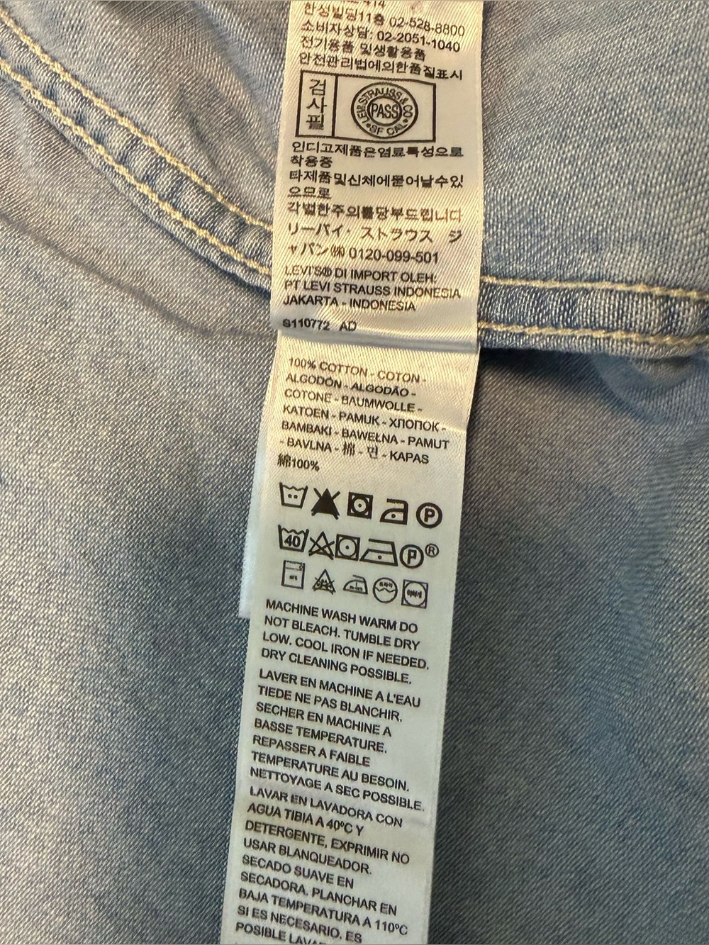 Levi’s Iconic Western Denim Shirt. M. - Picture 3 of 11